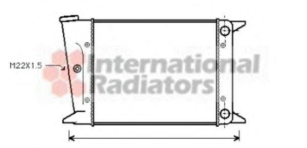 Imagine Radiator, racire motor VAN WEZEL 58002004