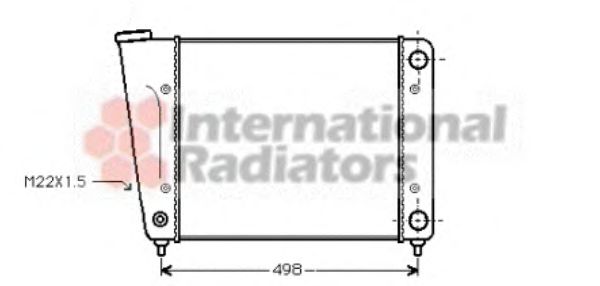 Imagine Radiator, racire motor VAN WEZEL 58002010