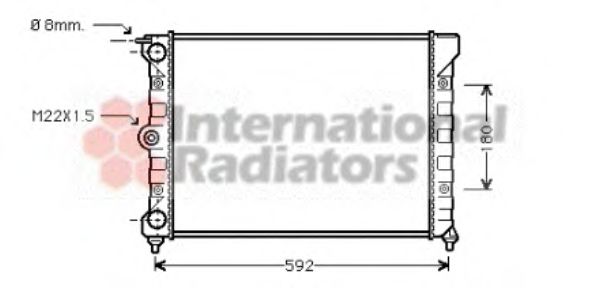 Imagine Radiator, racire motor VAN WEZEL 58002011