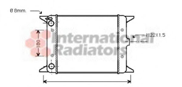 Imagine Radiator, racire motor VAN WEZEL 58002012