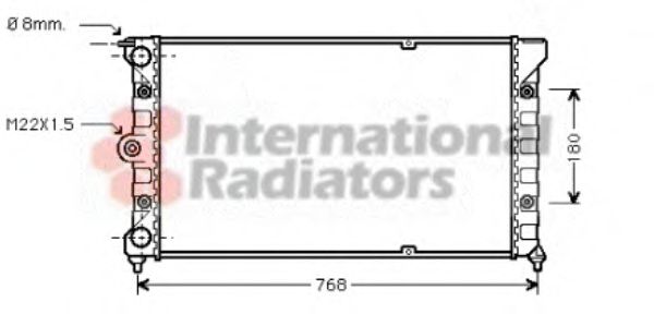 Imagine Radiator, racire motor VAN WEZEL 58002037