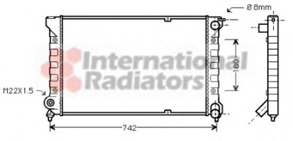 Imagine Radiator, racire motor VAN WEZEL 58002041