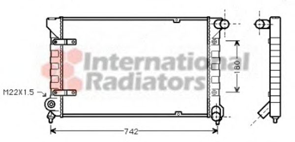 Imagine Radiator, racire motor VAN WEZEL 58002042