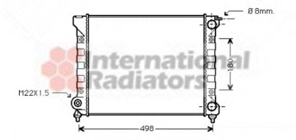 Imagine Radiator, racire motor VAN WEZEL 58002047