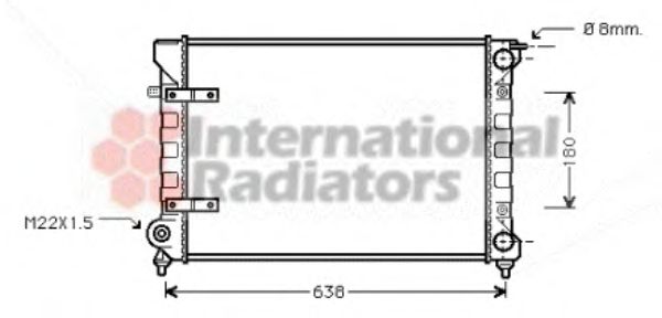 Imagine Radiator, racire motor VAN WEZEL 58002048