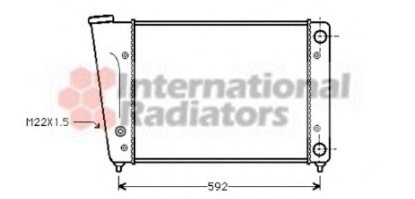 Imagine Radiator, racire motor VAN WEZEL 58002059