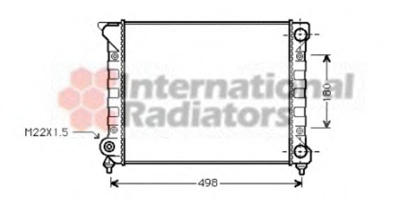 Imagine Radiator, racire motor VAN WEZEL 58002070