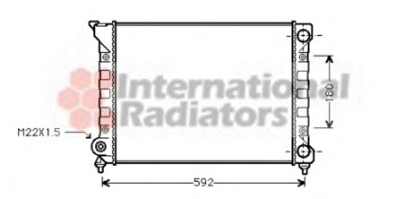 Imagine Radiator, racire motor VAN WEZEL 58002071