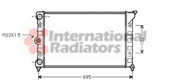 Imagine Radiator, racire motor VAN WEZEL 58002078