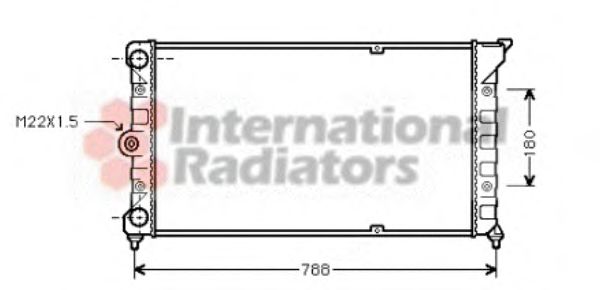 Imagine Radiator, racire motor VAN WEZEL 58002079