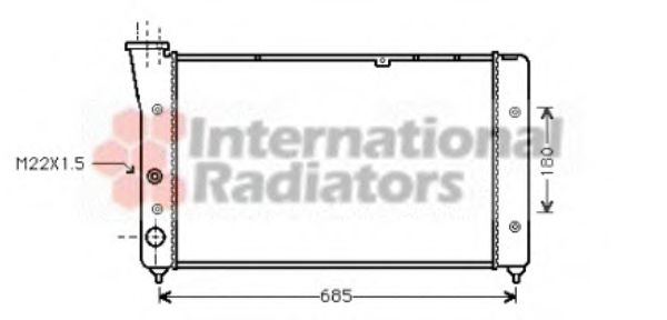 Imagine Radiator, racire motor VAN WEZEL 58002081