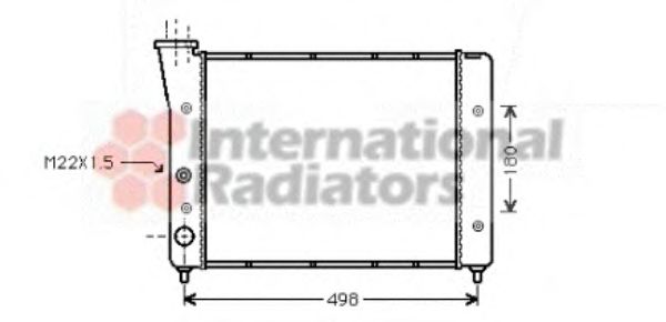 Imagine Radiator, racire motor VAN WEZEL 58002083