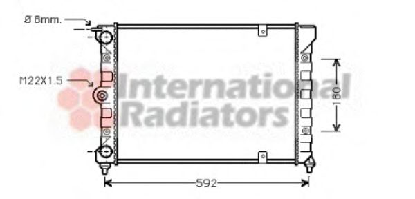 Imagine Radiator, racire motor VAN WEZEL 58002084