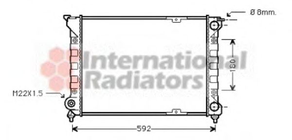 Imagine Radiator, racire motor VAN WEZEL 58002085