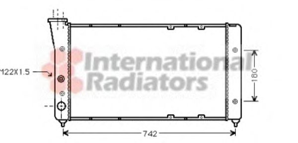 Imagine Radiator, racire motor VAN WEZEL 58002091