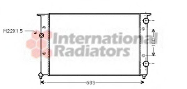 Imagine Radiator, racire motor VAN WEZEL 58002102