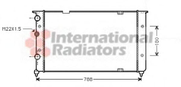 Imagine Radiator, racire motor VAN WEZEL 58002103