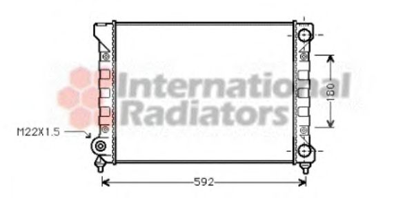 Imagine Radiator, racire motor VAN WEZEL 58002111