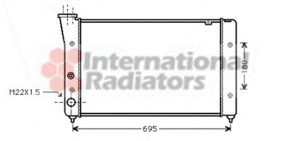 Imagine Radiator, racire motor VAN WEZEL 58002112