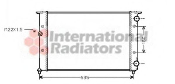 Imagine Radiator, racire motor VAN WEZEL 58002116