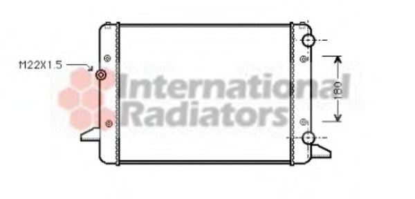 Imagine Radiator, racire motor VAN WEZEL 58002120