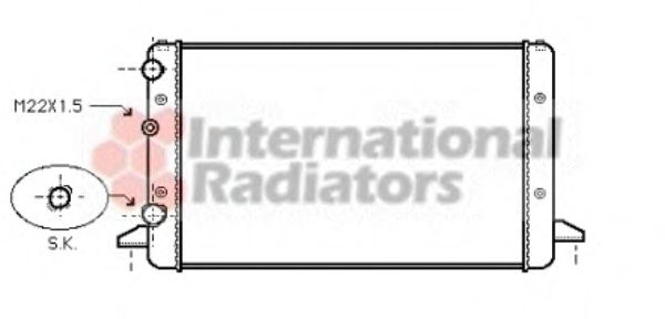 Imagine Radiator, racire motor VAN WEZEL 58002121