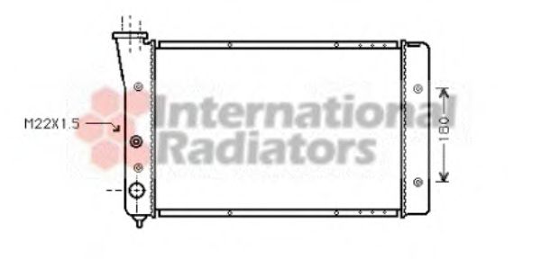 Imagine Radiator, racire motor VAN WEZEL 58002123