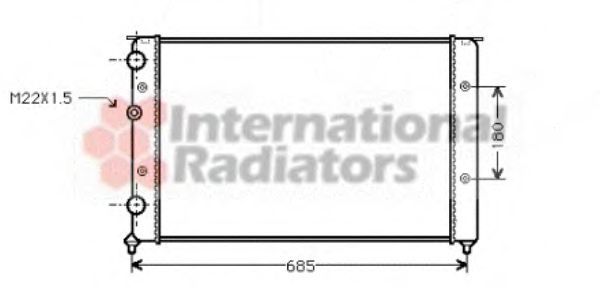 Imagine Radiator, racire motor VAN WEZEL 58002124