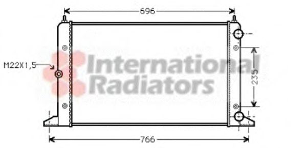 Imagine Radiator, racire motor VAN WEZEL 58002134