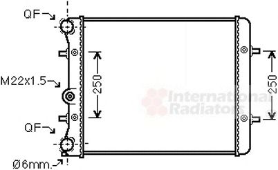 Imagine Radiator, racire motor VAN WEZEL 58002152