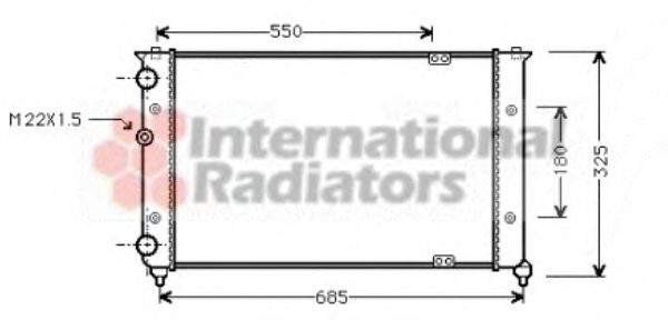 Imagine Radiator, racire motor VAN WEZEL 58002156