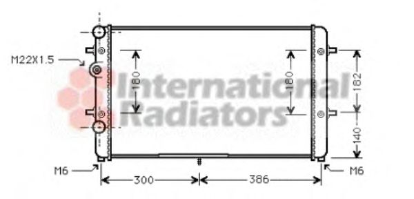 Imagine Radiator, racire motor VAN WEZEL 58002179