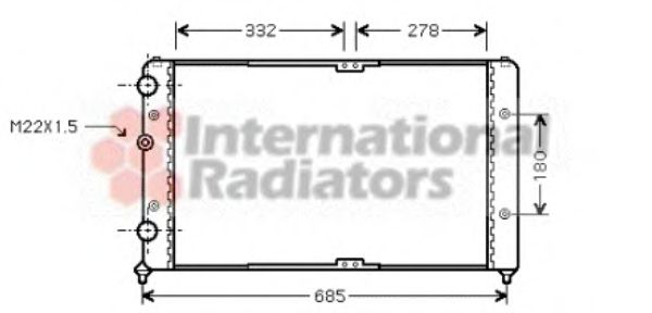 Imagine Radiator, racire motor VAN WEZEL 58002191