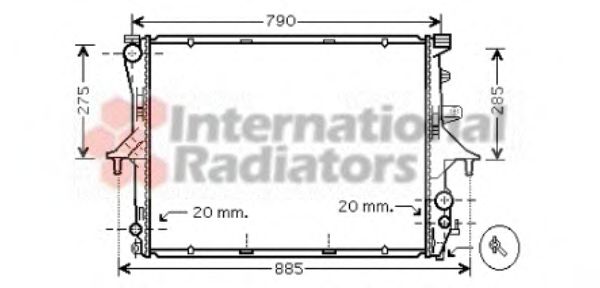 Imagine Radiator, racire motor VAN WEZEL 58002198