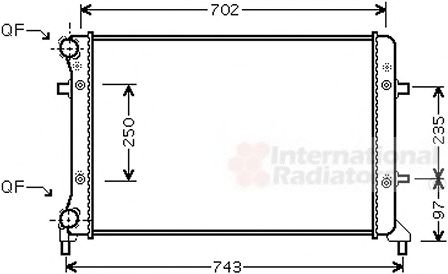 Imagine Radiator, racire motor VAN WEZEL 58002223