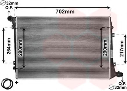 Imagine Radiator, racire motor VAN WEZEL 58002224