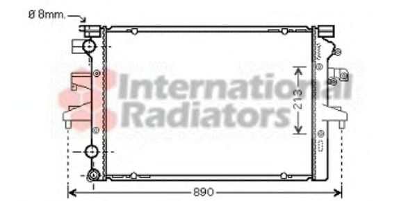 Imagine Radiator, racire motor VAN WEZEL 58002231