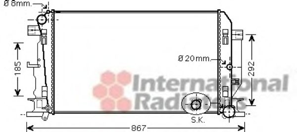 Imagine Radiator, racire motor VAN WEZEL 58002271