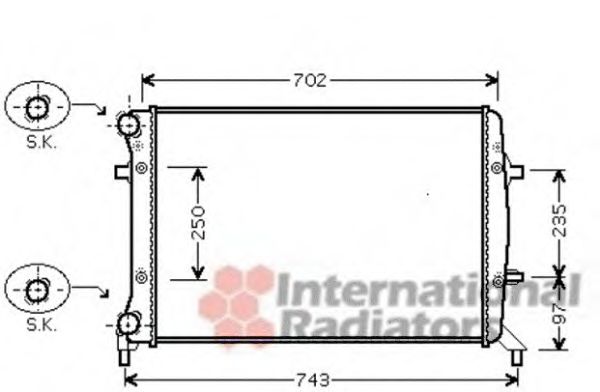 Imagine Radiator, racire motor VAN WEZEL 58002272