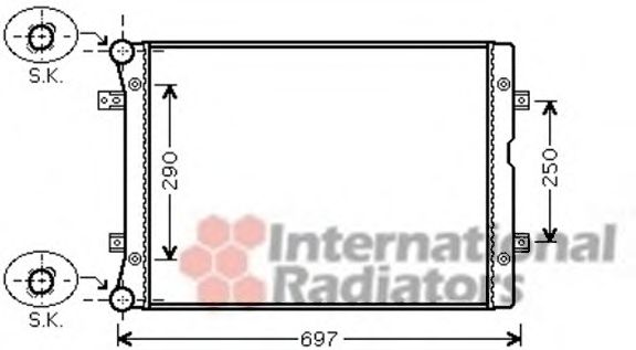 Imagine Radiator, racire motor VAN WEZEL 58002283