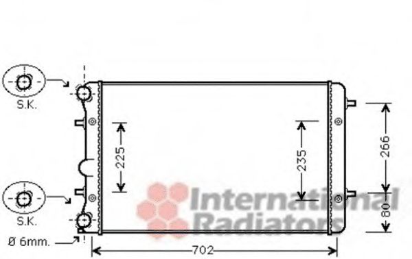 Imagine Radiator, racire motor VAN WEZEL 58002286