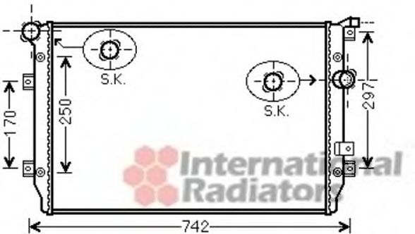 Imagine Radiator, racire motor VAN WEZEL 58002287