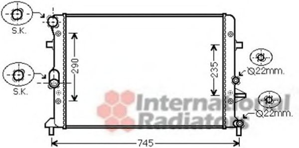 Imagine Radiator, racire motor VAN WEZEL 58002289