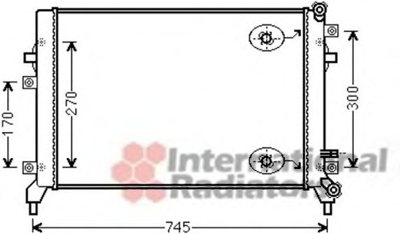 Imagine Radiator, racire motor VAN WEZEL 58002295