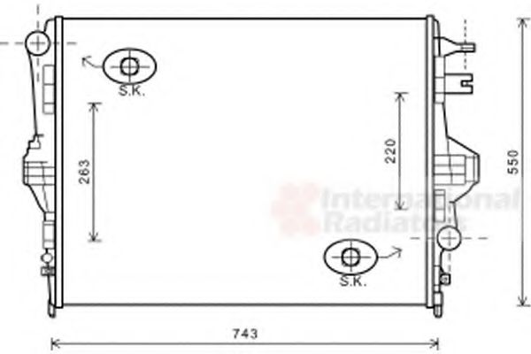 Imagine Radiator, racire motor VAN WEZEL 58002316