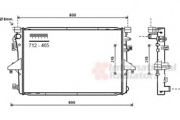 Imagine Radiator, racire motor VAN WEZEL 58002317