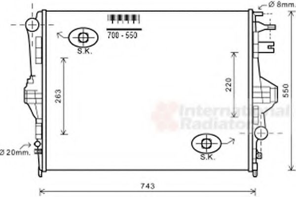 Imagine Radiator, racire motor VAN WEZEL 58002320