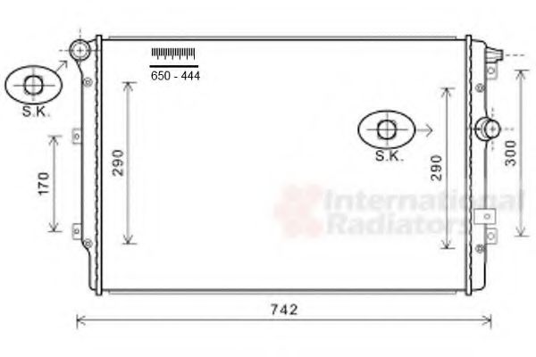 Imagine Radiator, racire motor VAN WEZEL 58002324