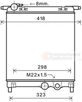 Imagine Radiator, racire motor VAN WEZEL 58002325