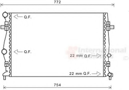 Imagine Radiator, racire motor VAN WEZEL 58002343